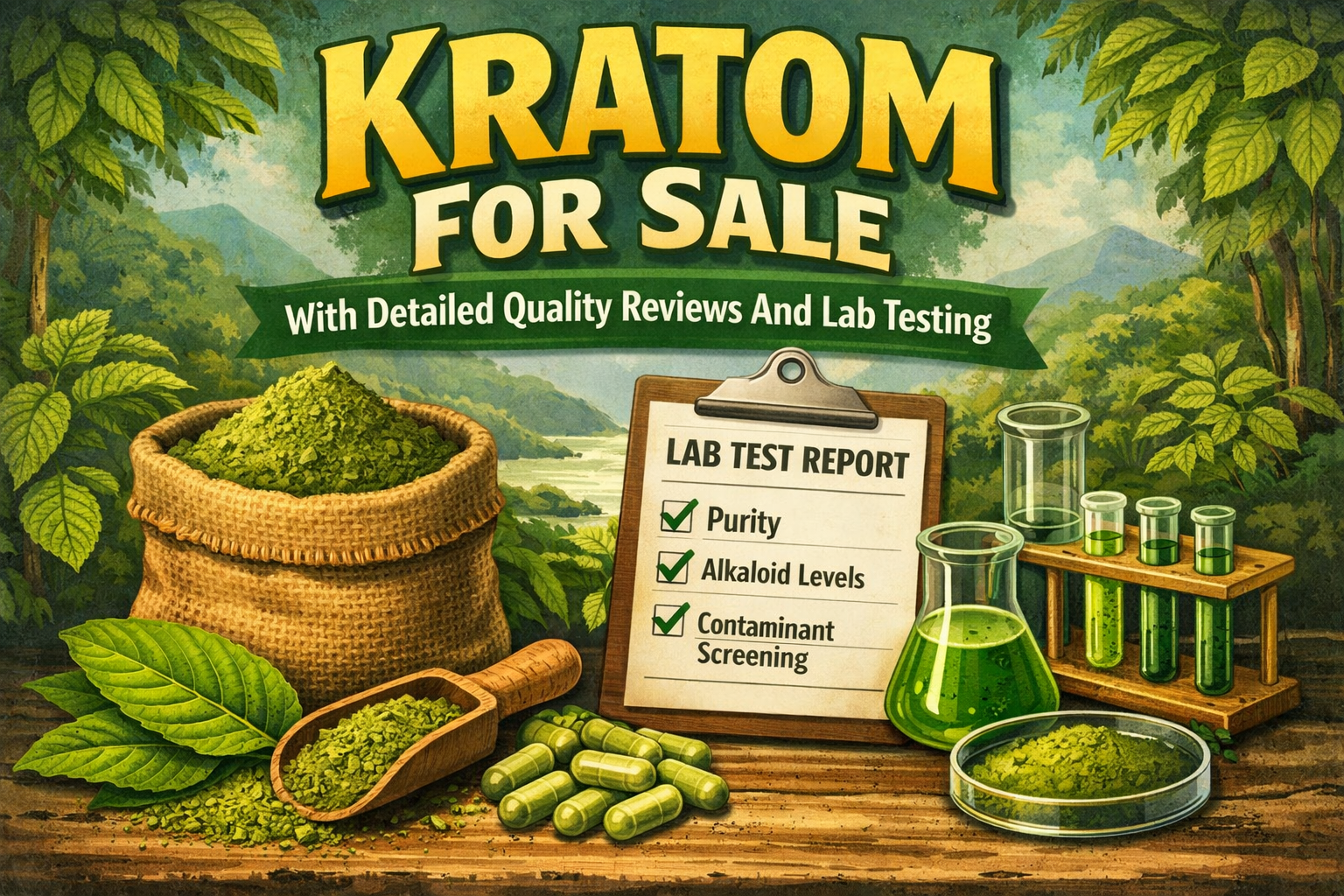 Kratom For Sale With Detailed Quality Reviews And Lab Testing