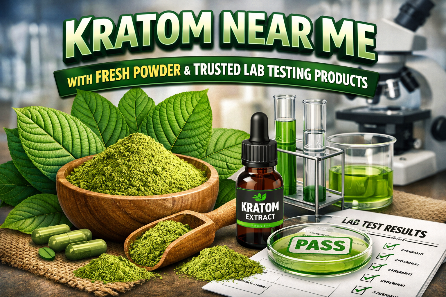 Kratom Near Me Finding Fresh Powder and Lab-Tested Products Locally